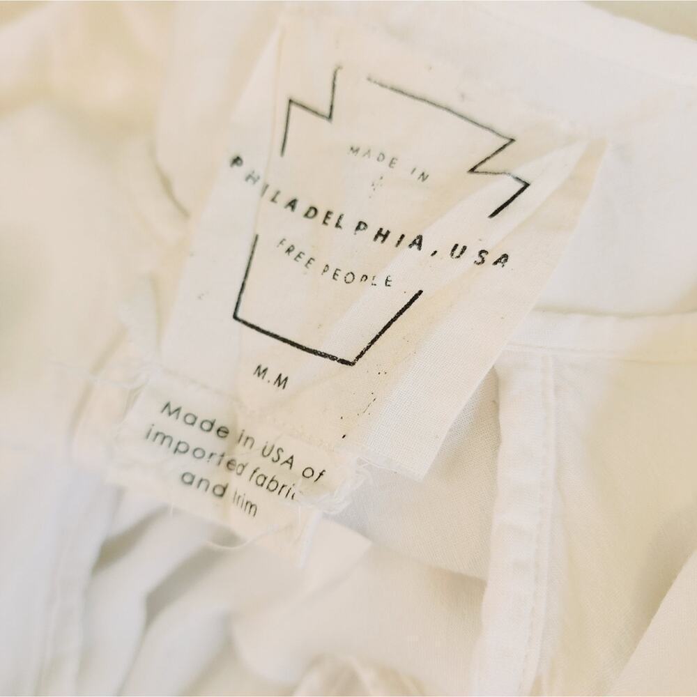 WE THE FREE MEDIUM WHITE OVERSIZED MINI DRESS - Picture 6 of 7